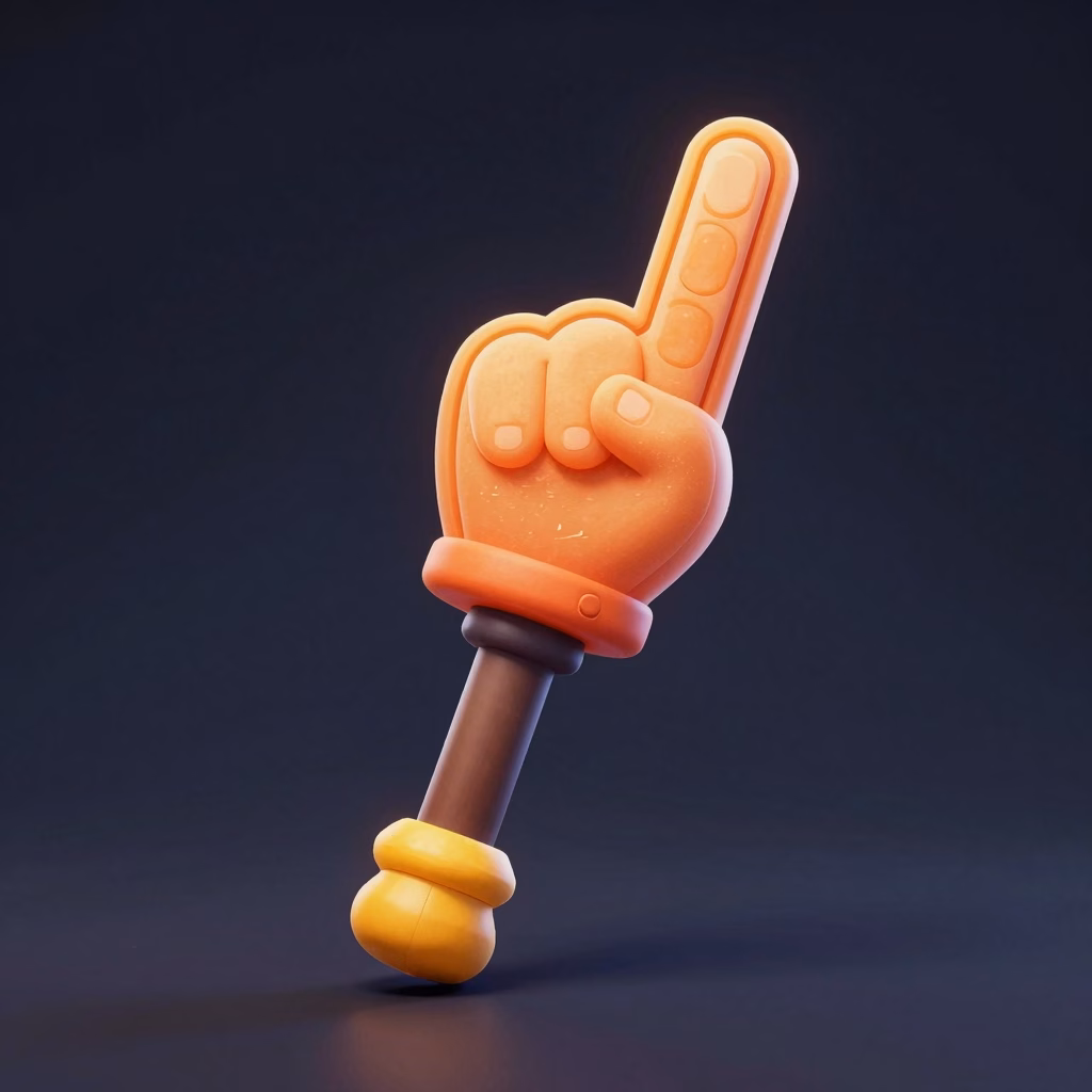 Foam Finger Lance weapon