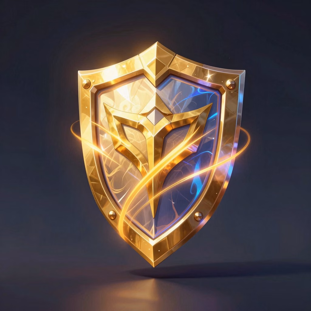 Golden Prize Card Shield weapon