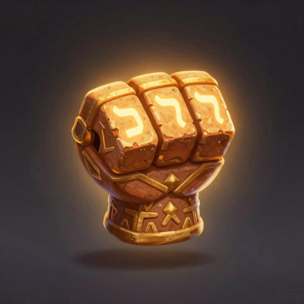Golem Brick Knuckles weapon