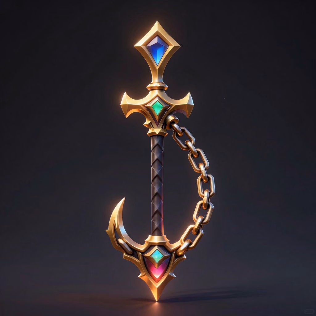 Gothic Castle Chain-Whip weapon