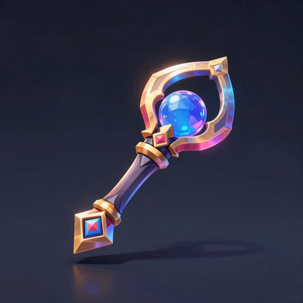 Mana Pebble Sling weapon