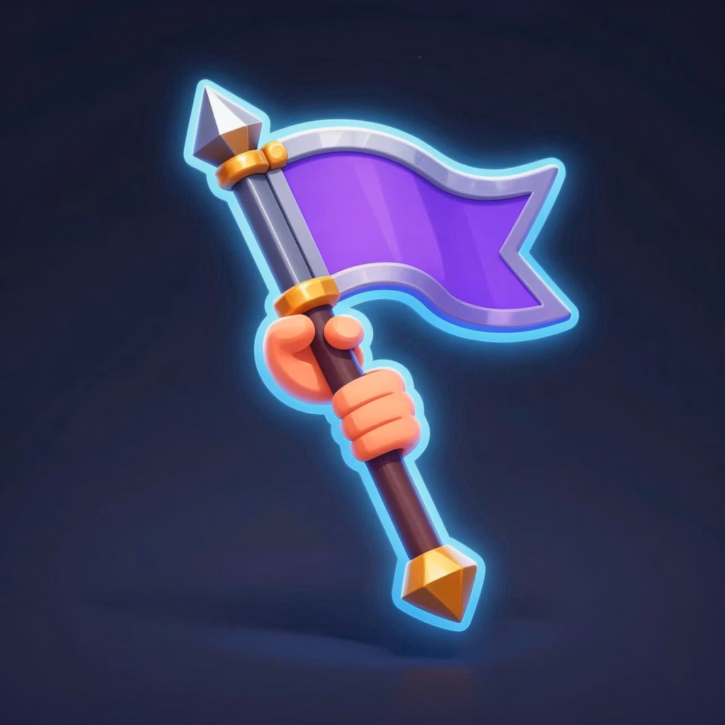 Meme Flag Halberd weapon