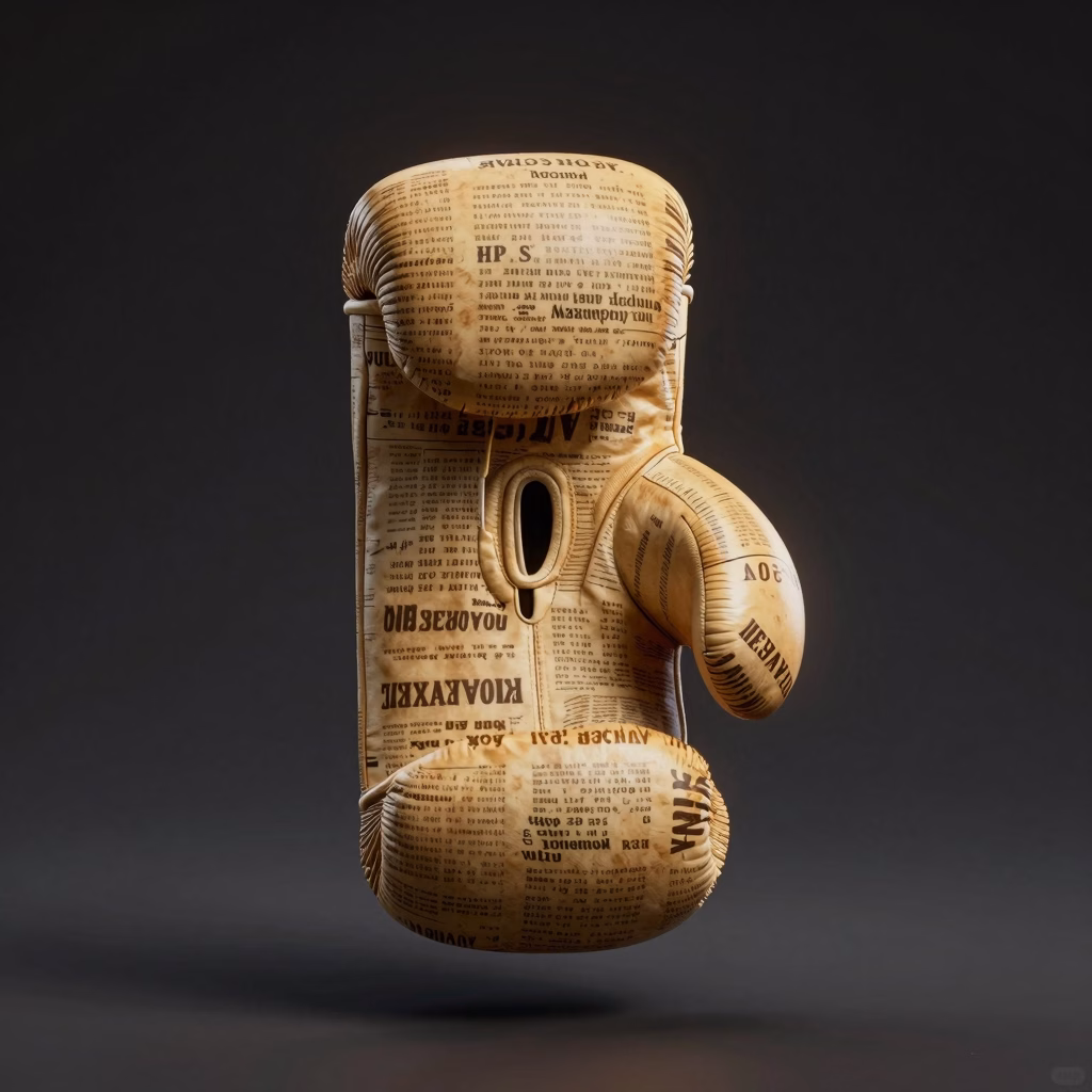 Newsprint Knockout Gloves weapon