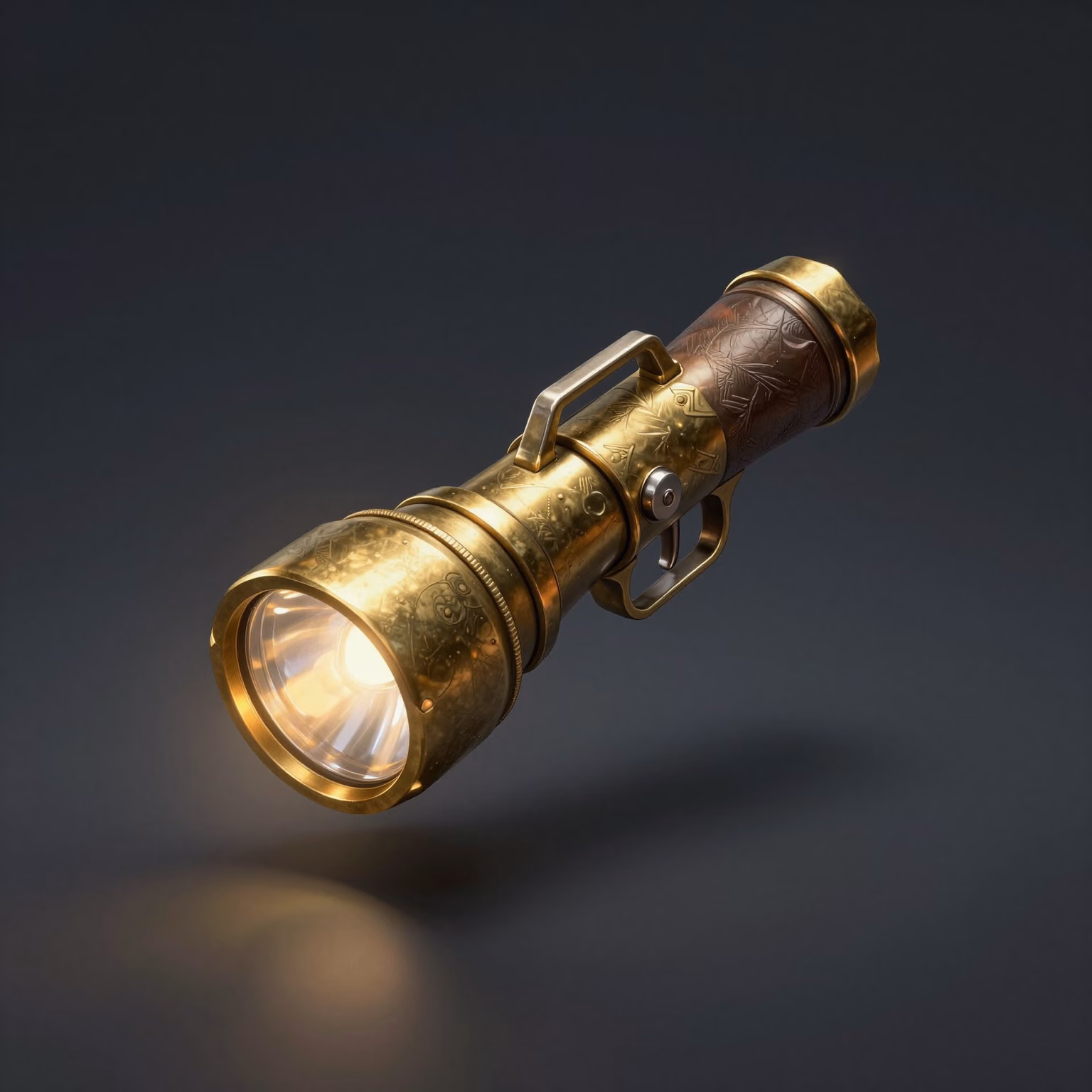 Noir Brass Flashlight weapon