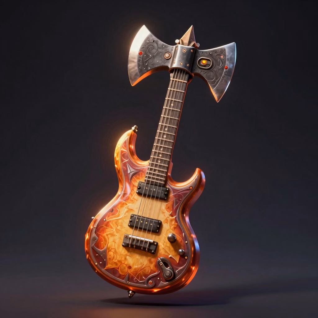 Wasteland Guitar Axe weapon
